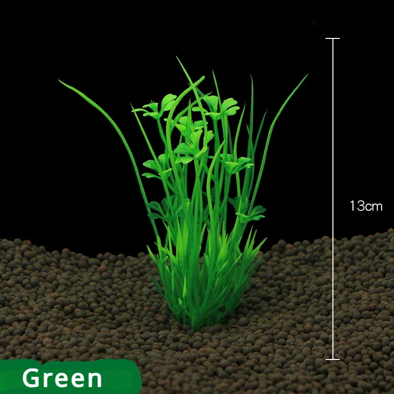 Planta Artificial para Aquário de Plástico Ecológico de 13 cm - Imagem 2