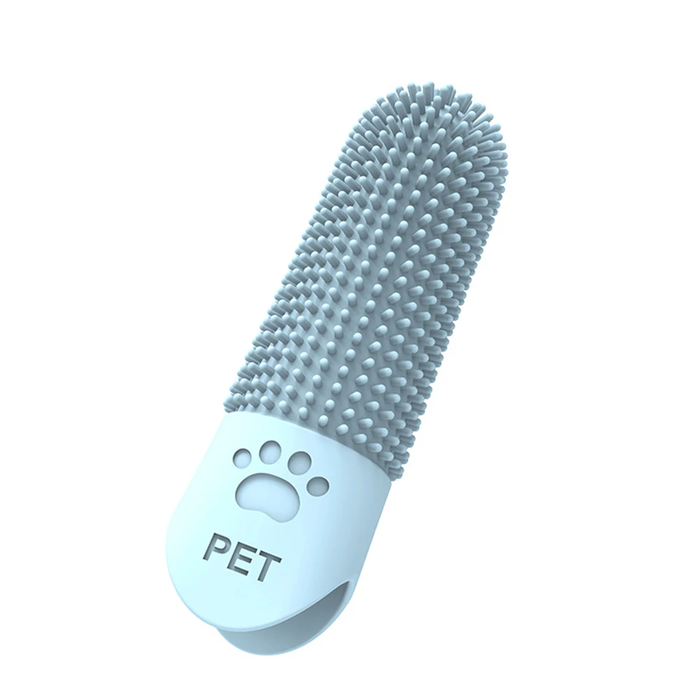 Escova de Dentes de Dedo para Cães e Gatos de Silicone Macio - Imagem 3