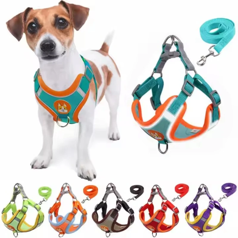 peitoral para cães pequenos e médios ajustável