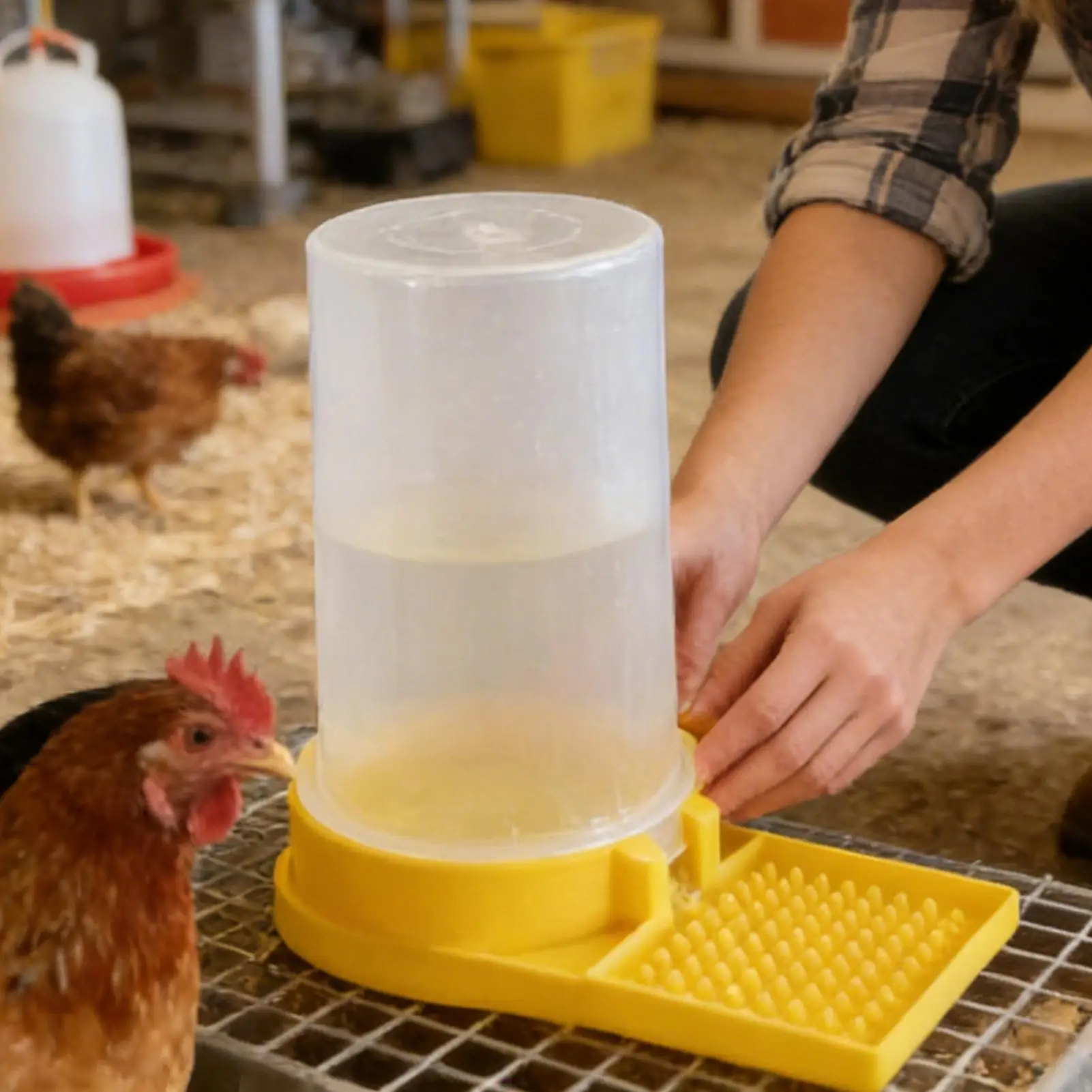 Copo de Água para Aves Transparente com Encaixe na Gaiola - Image 2