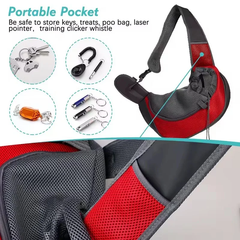 Mochila para Cães e Gatos Pequenos de Malha Respirável Leve - Image 5