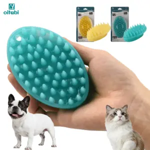 escova de borracha macia para cães e gatos