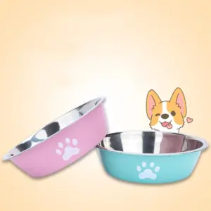 tigela para cães de aço inoxidável antiderrapante