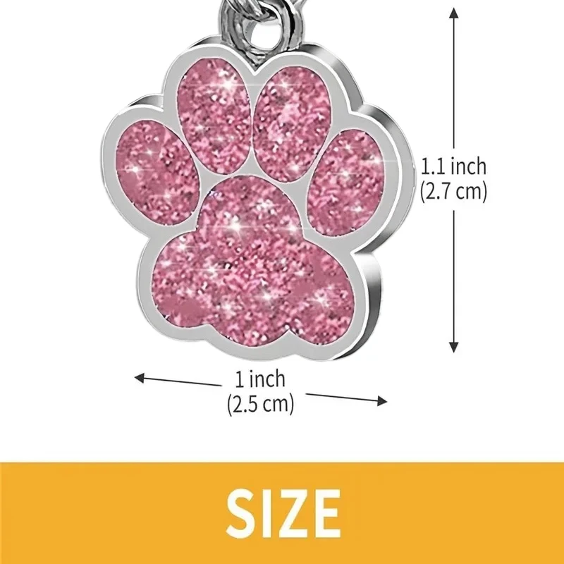 Etiqueta de Identificação para Cães e Gatos Gravada Personalizável - Imagem 3