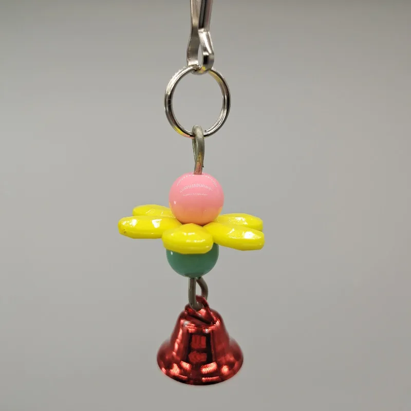 Brinquedo para Pássaros e Pequenos Pets de Acrílico com Sino - Imagem 4
