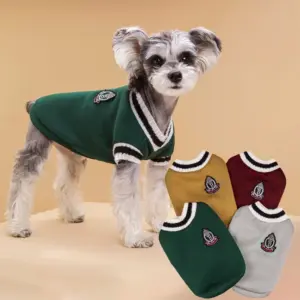 suéter colegial para cães pequenos