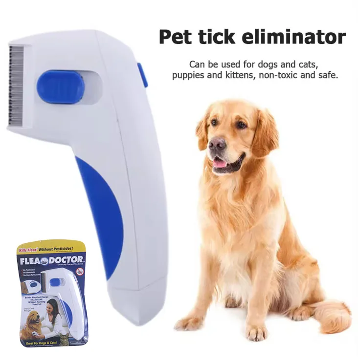 Pente Elétrico para Cães e Gatos Antipulgas e Piolhos - Imagem 2