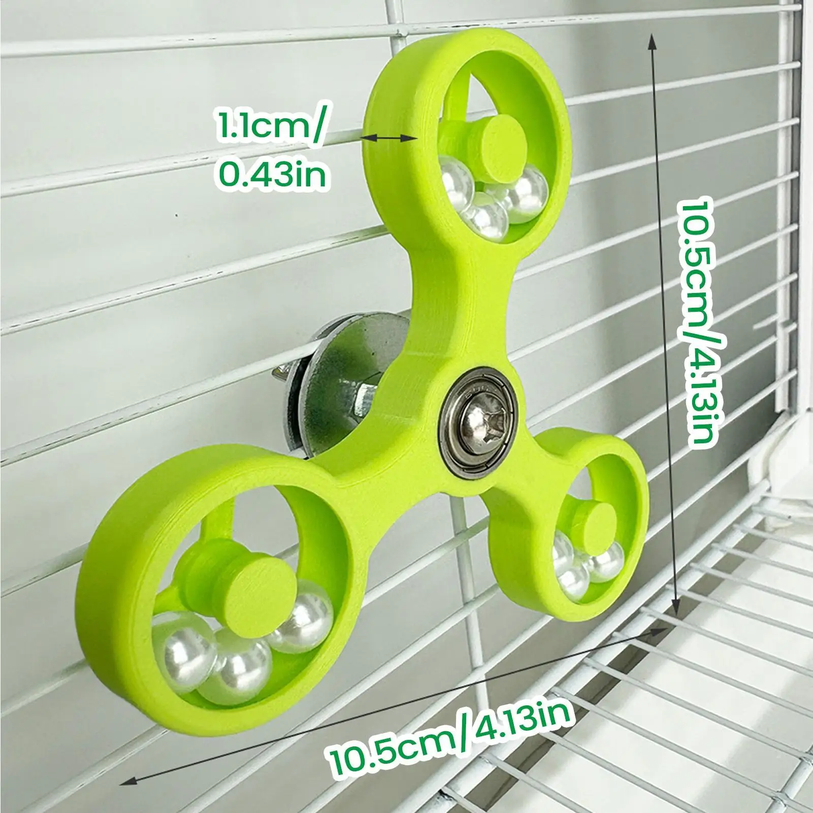 Brinquedo de Roda Giratória para Pássaros e Gaiola 10,6 cm - Imagem 6
