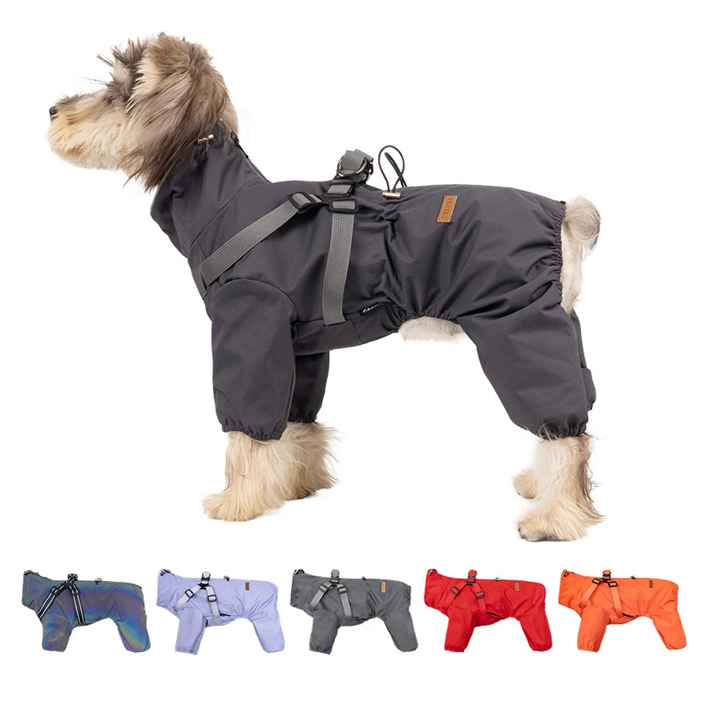 capa de chuva para cães pequenos refletiva