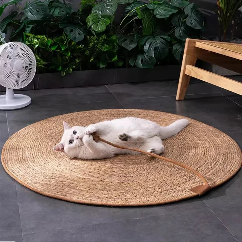 Tapete Arranhador para Gatos de Rattan com Instalação Fácil - Imagem 6