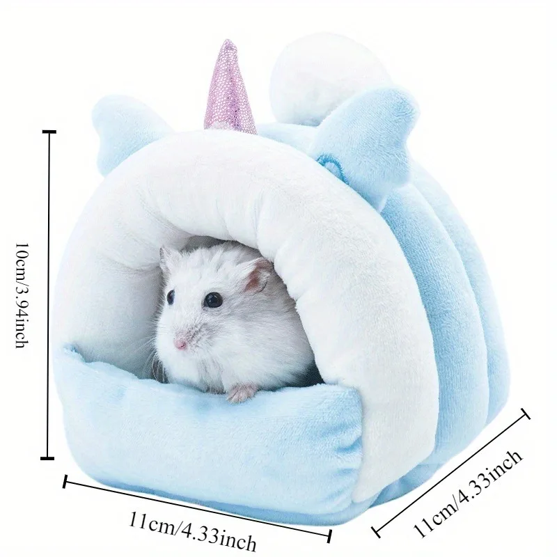 Ninho de Algodão para Hamster com Formato de Animal e Lavável - Imagem 4