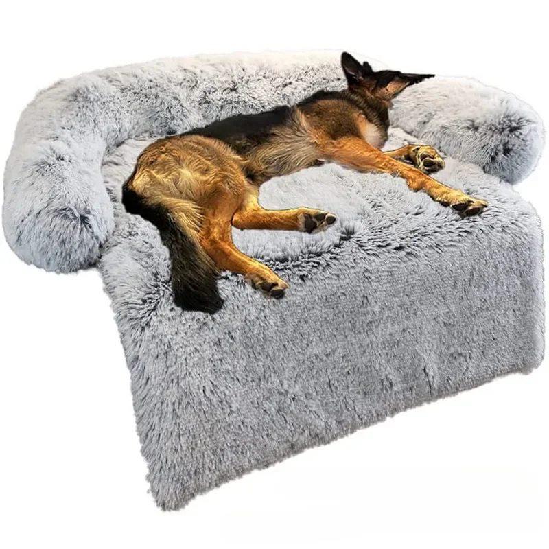 Cama Sofá para Cães e Gatos de Pelúcia Lavável e Antiderrapante - Image 4