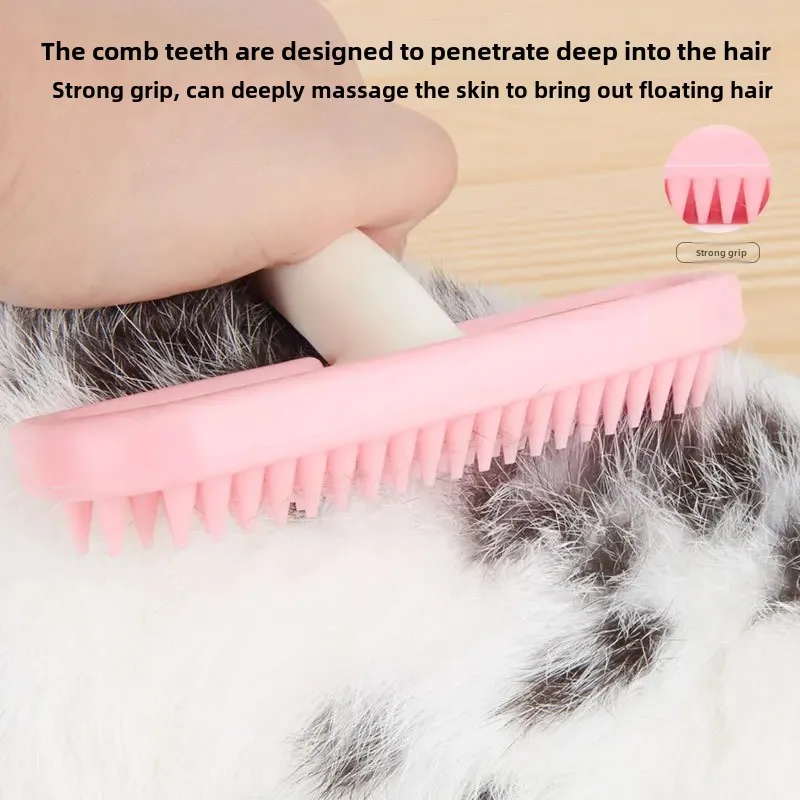 Pente de Silicone para Gatos e Coelhos Pequenos para Banho - Image 3