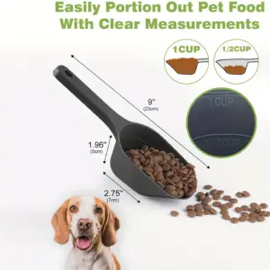 colher de comida para cães com medidor