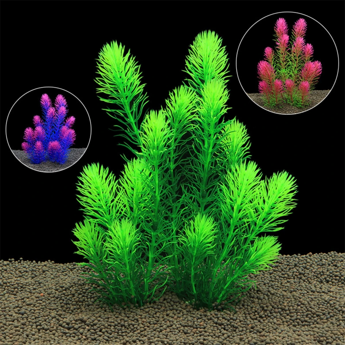 plantas artificiais para aquário