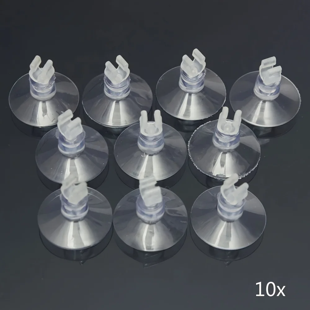 Suportes de Borracha para Aquário com Ventosa, 10 peças, para Tubo de Ar - Imagem 2