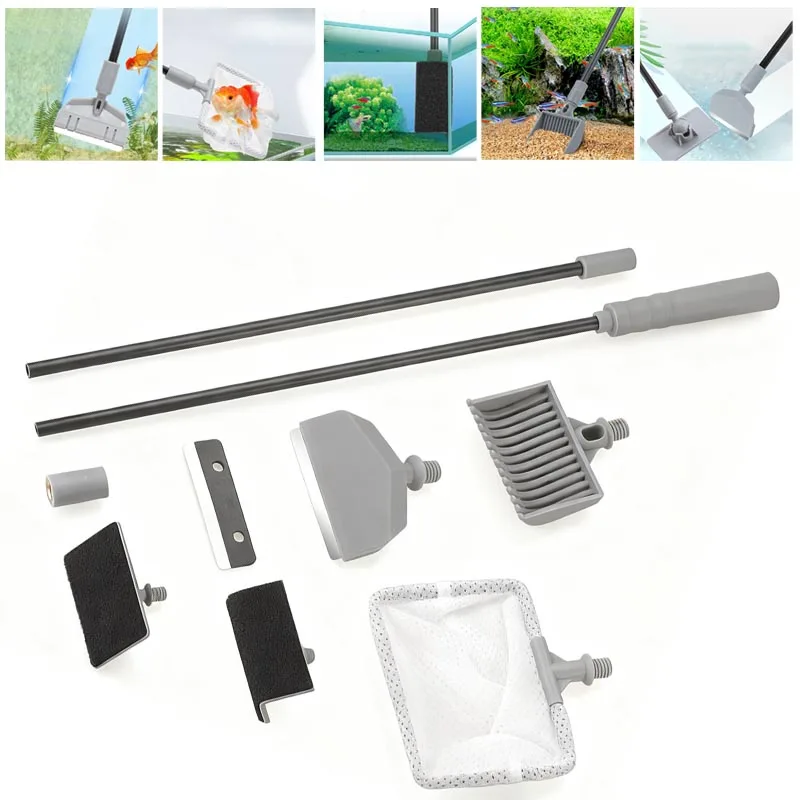 kit limpeza aquário 5 em 1