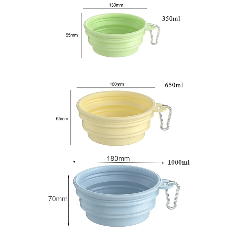 Tigela Dobrável para Cães e Gatos de Silicone para Viagem - Imagem 6