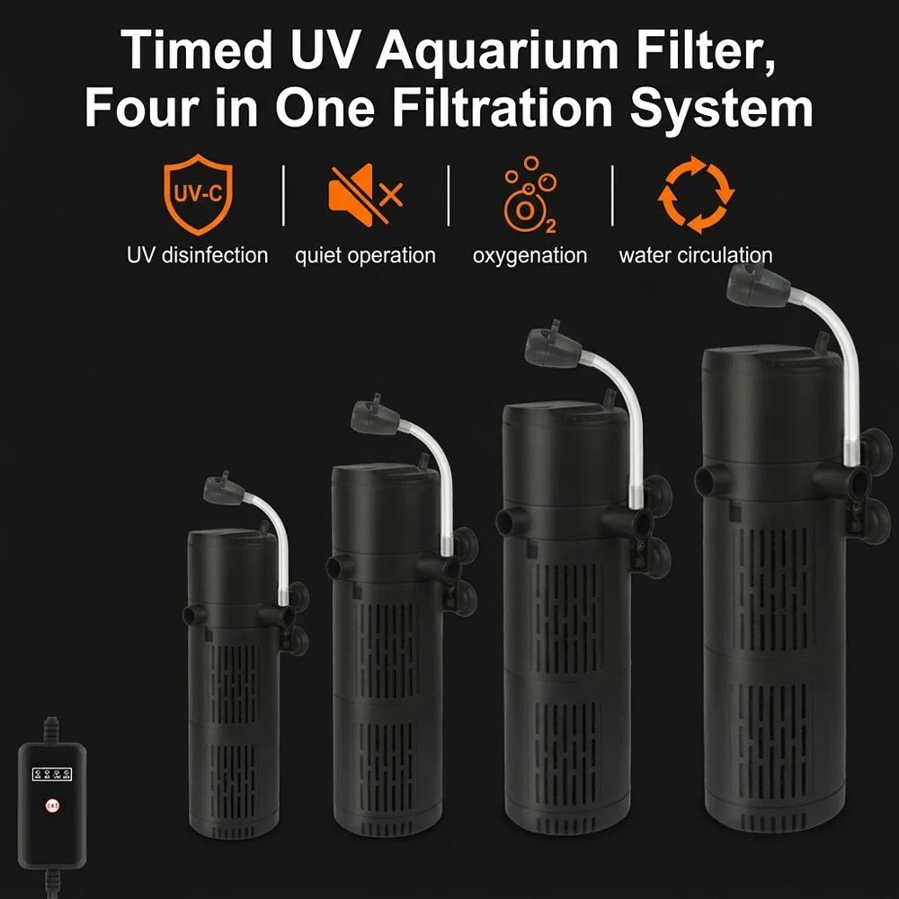 Filtro para Aquário com Bomba UV 1800 L/H Operação Silenciosa - Imagem 3