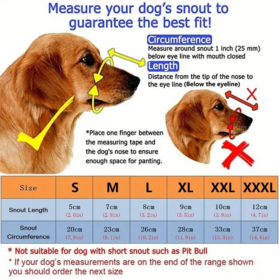 Focinheira Ajustável para Cães Respirável Tamanho XXXL - Image 2