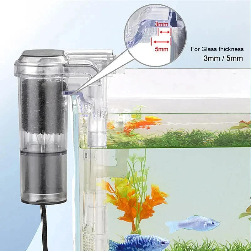 Filtro Hang On Back USB 2.5W para Aquários até 30cm Profundidade - Imagem 2