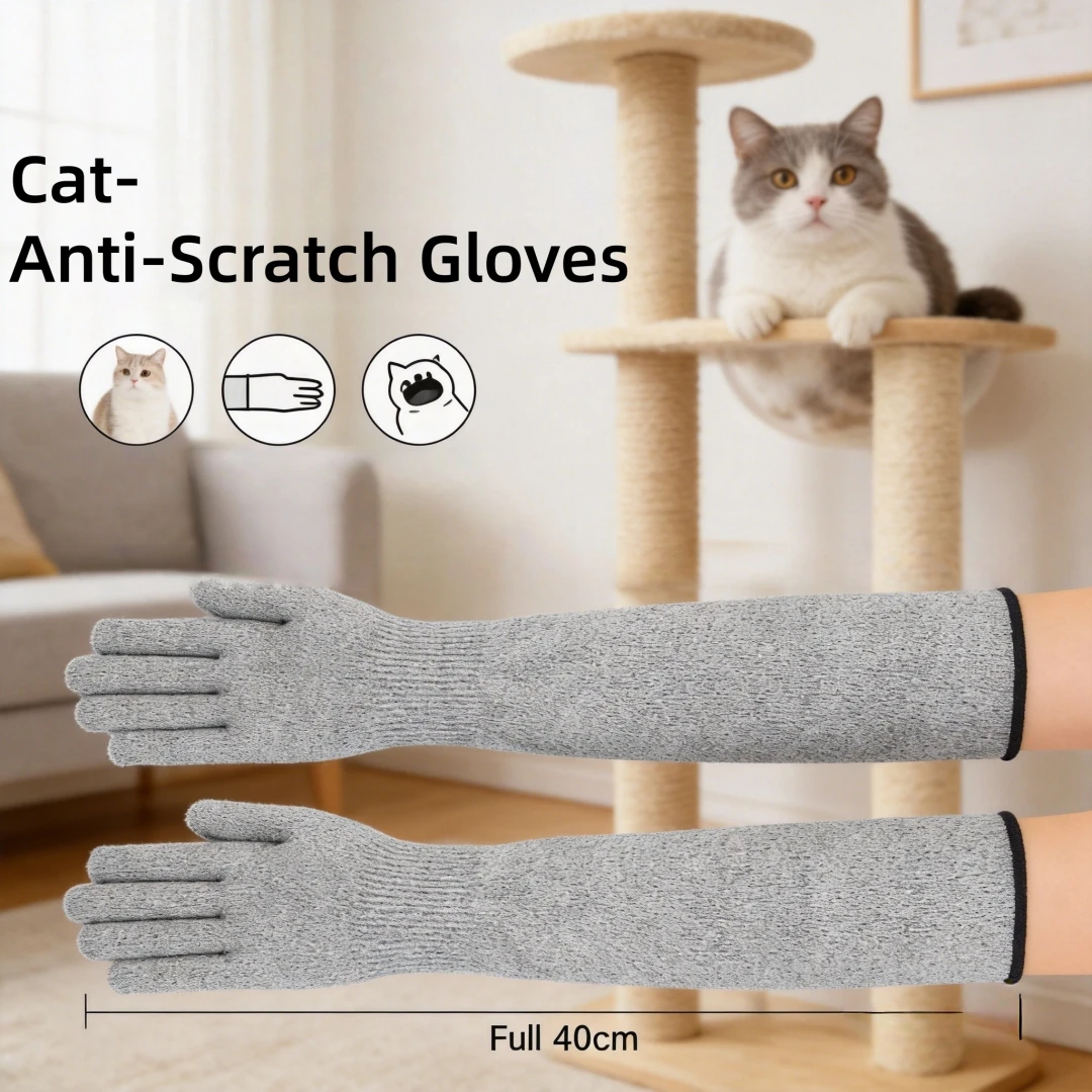 Luvas Protetoras Anti-Riscos para Cães e Gatos com Mangas Longas - Image 4