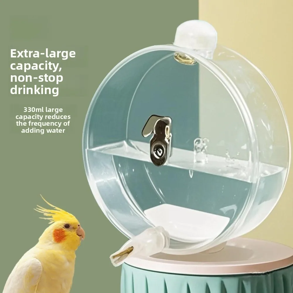 Bebedouro para Pássaros 350ml Transparente com Gancho para Gaiola - Imagem 4