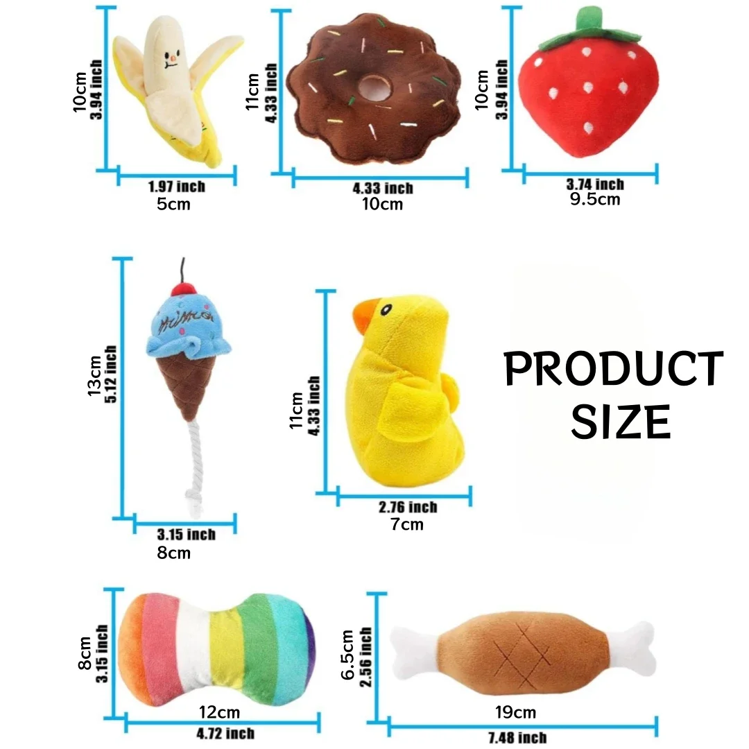 Conjunto de Brinquedos Sonoros para Filhotes com 7 Peças - Imagem 3