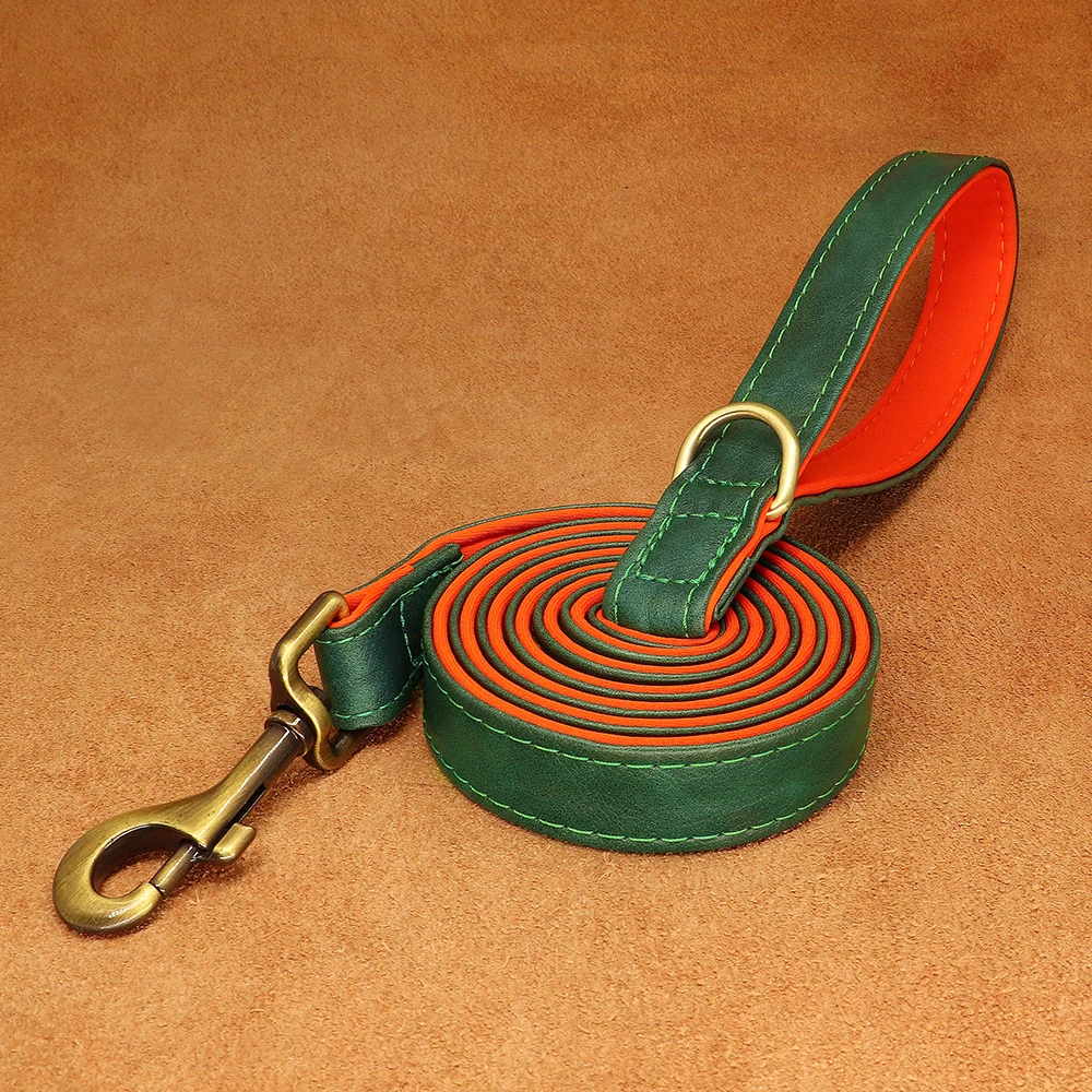 Trela de Couro para Cães de 1,5 m para Passeio e Treinamento - Image 4