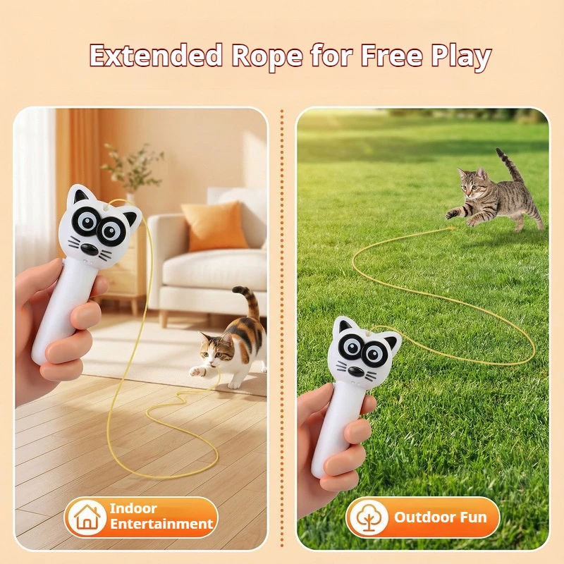 Brinquedo Elétrico para Gatos com Corda de 3m e Recarregável USB - Image 4