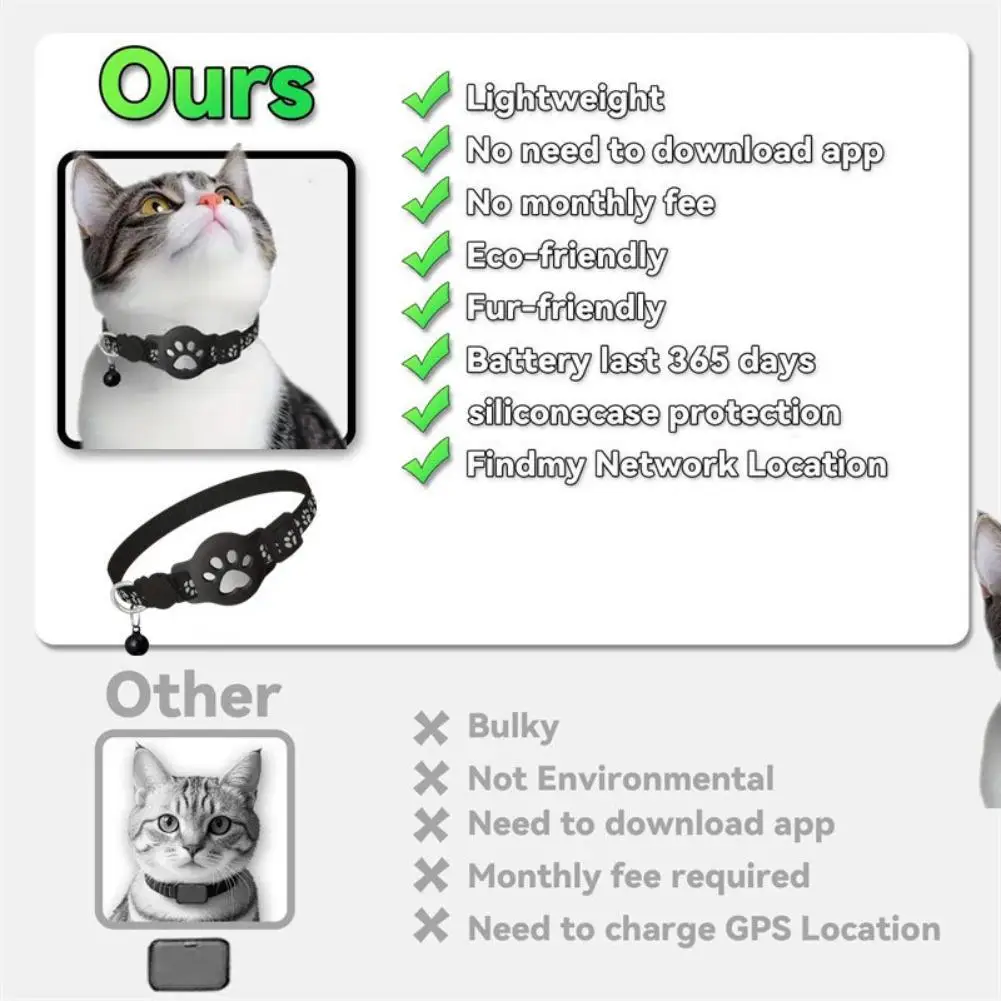 Coleira para Gato com Airtag Refletiva e Fivela de Segurança - Imagem 5