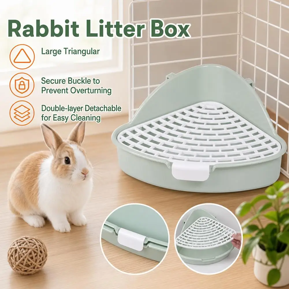 Bandeja Sanitária Triangular para Coelhos com Fixação na Gaiola - Image 5