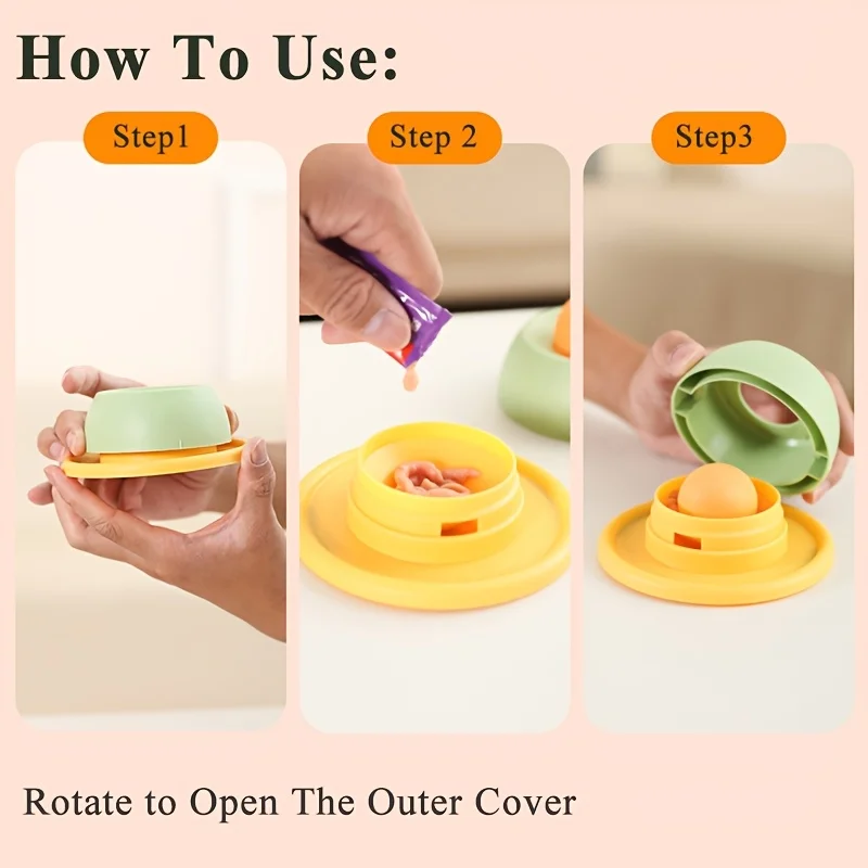 Brinquedo de Comida para Gatos com Esfera Rotativa Antirrespingo - Imagem 4