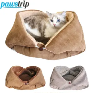 cama de pelúcia para gatos lavável