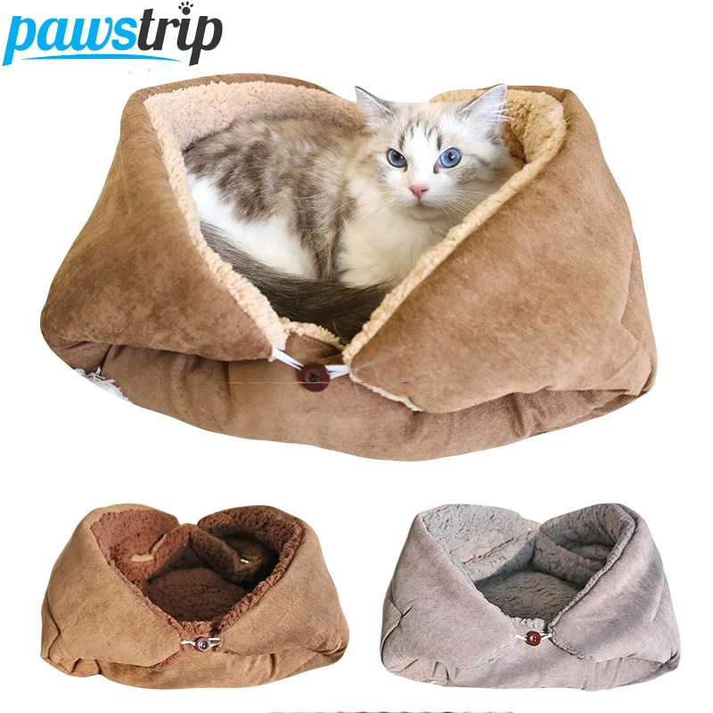 cama de pelúcia para gatos lavável
