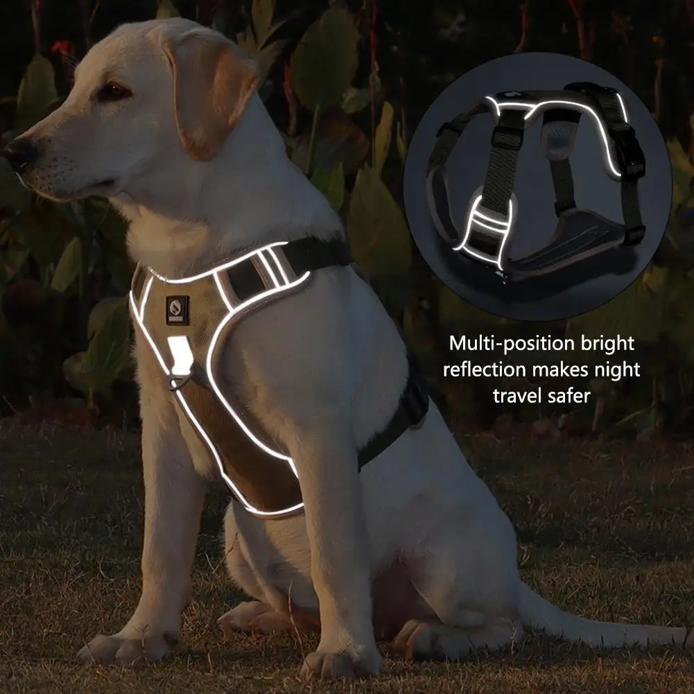 Arnês para Cães Ajustável de Oxford com Faixa Refletiva - Imagem 2
