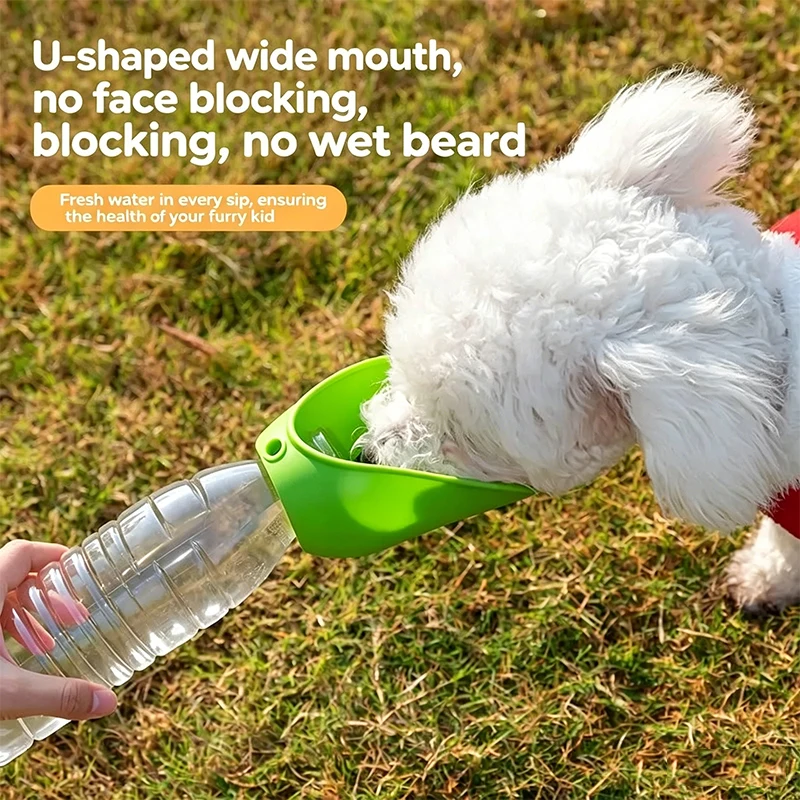 Garrafa de Água Portátil para Cães e Gatos de Silicone Dobrável - Imagem 2