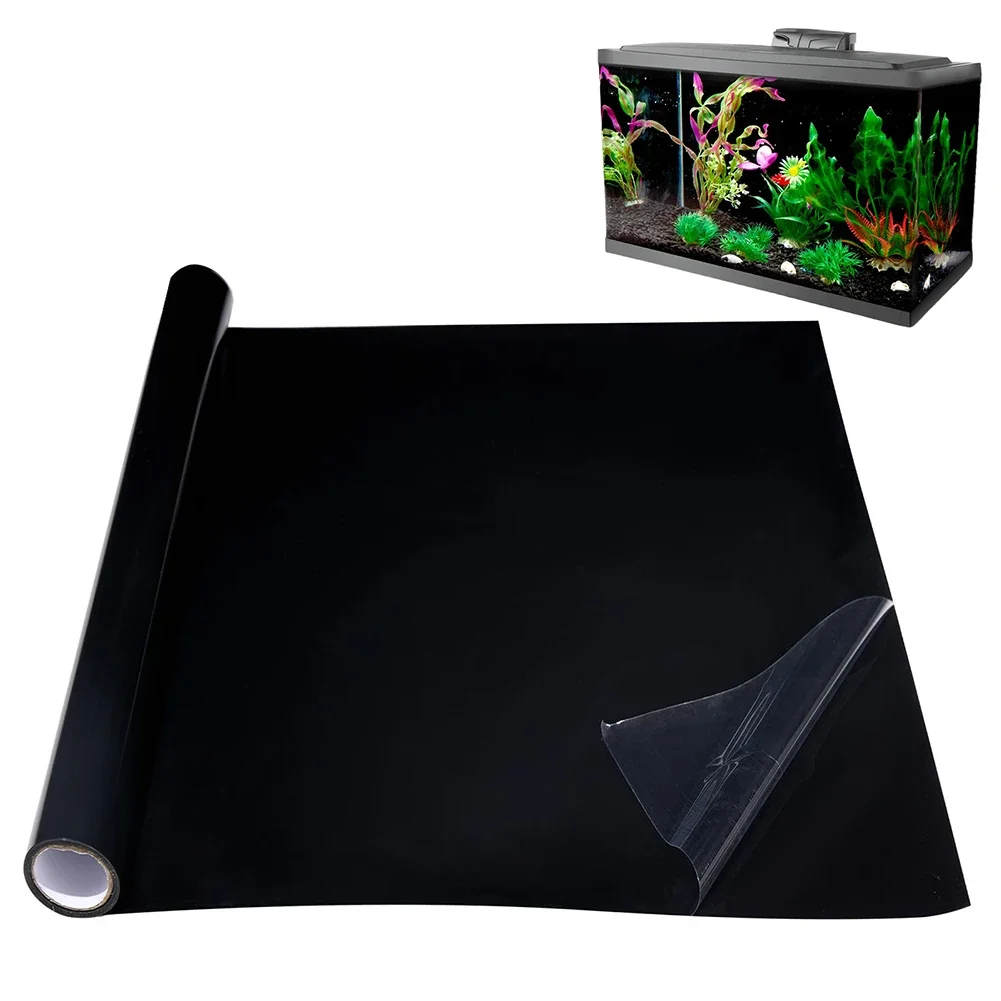 Fundo de Aquário Estático Preto em PVC 0.2mm de 30x200cm - Imagem 3