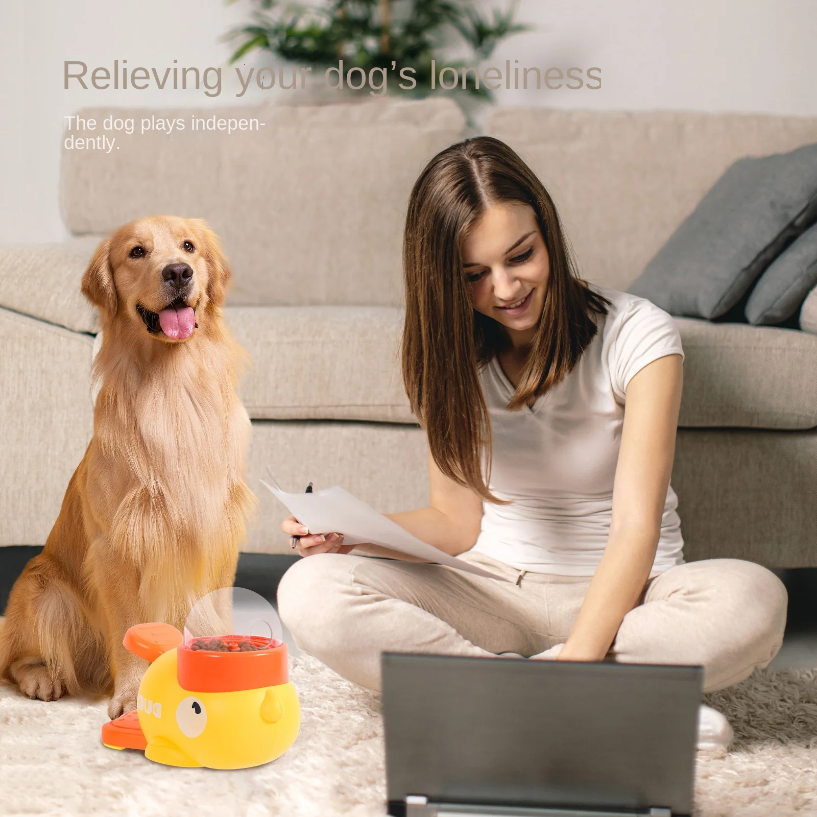 Brinquedo Interativo para Cães Dispensador de Petiscos - Imagem 4