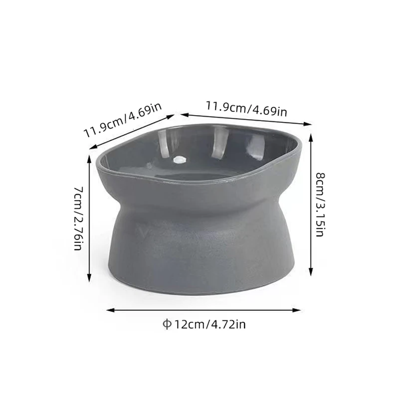 Tigela para Cães e Gatos de Plástico 12 cm Dupla Face - Imagem 5
