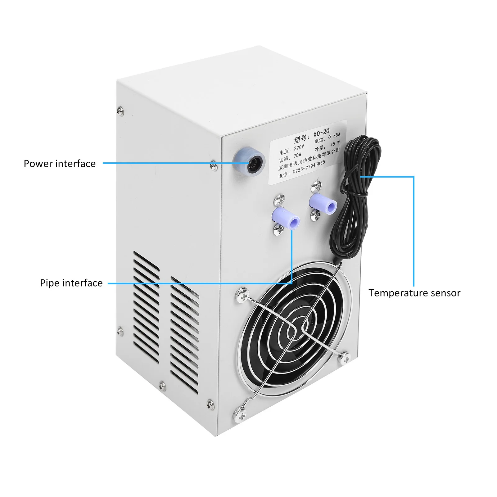 Resfriador de Água para Aquário 72W com Temperatura Constante Automática - Imagem 6
