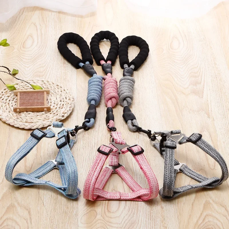 Conjunto Coleira e Guia para Cães e Gatos Ajustável 1,2 m - Imagem 6