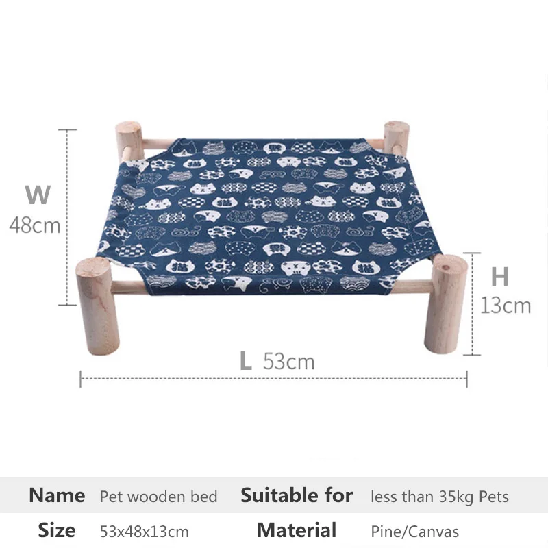 Cama de Lona Respirável para Gatos e Cães Pequenos Removível - Imagem 5