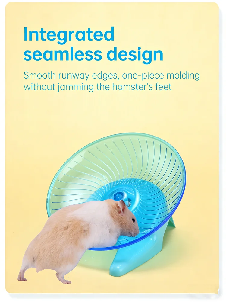 Roda de Exercício para Hamster Silenciosa com Base Estável - Imagem 4