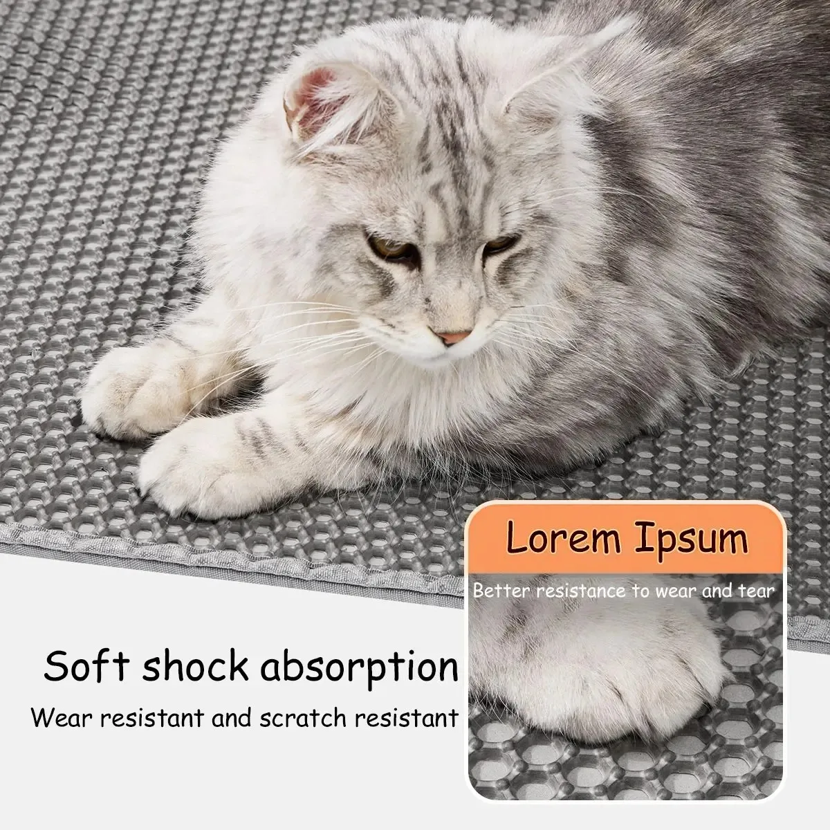 Esteira para Gatos Camada Dupla 90 cm com Base Antiderrapante - Imagem 3