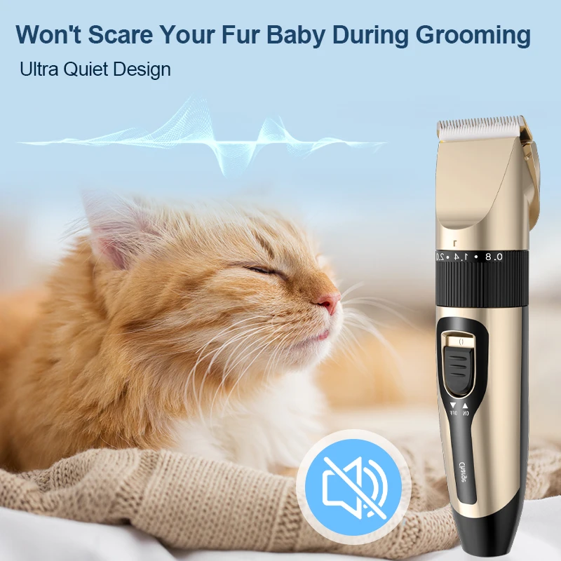 Máquina de Tosa para Cães e Gatos Sem Fio Recarregável USB - Imagem 2