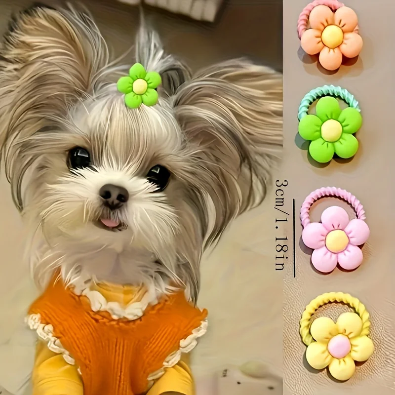 Kit de Laços e Tiaras para Pets Coloridos - Imagem 3