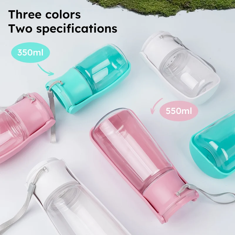 Garrafa de Água Dobrável para Pets 350ml para Passeio - Imagem 6