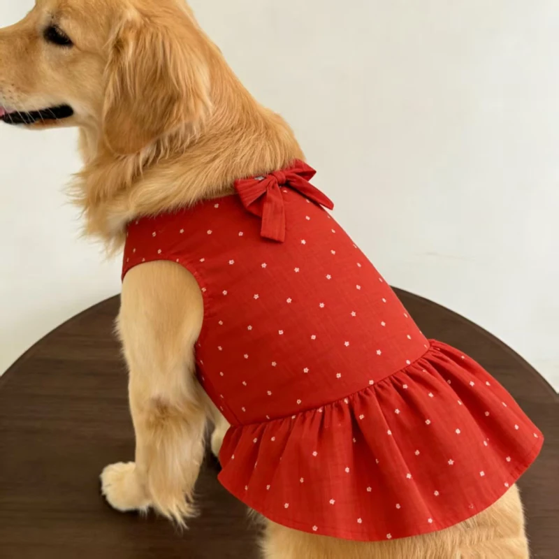 Vestido de Verão para Cães Grandes Golden Retriever e Labrador - Imagem 5