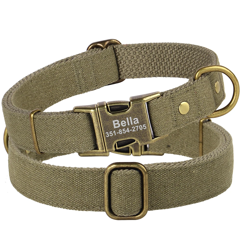 Coleira Personalizada para Cães de Nylon com Gravação Gratuita - Image 2